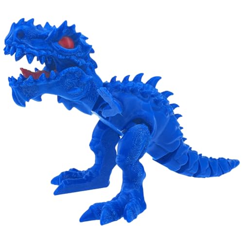 Fiorky Mehrgelenkige, bewegliche Tischdekoration, Tyrannosaurus Rex Fossiler Drache, 3D-Druck, Drache, bewegliches Gelenk, Spielzeug for Jungen, Geschenke (blau) von Fiorky