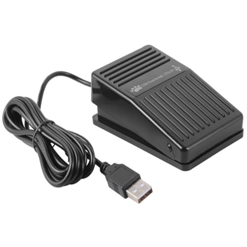 Fiorky USB-Einzelfußpedal, optischer Schalter, Steuerung, Videospiel, PC, freihändiger Fußschalter mit 2 m Kabel, Mausadapter, Spielsteuerung, Aktion, HID for Computer, Multimedia, String von Fiorky