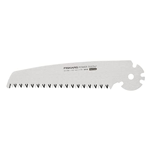 Fiskars Ersatzblatt für Plus Klappsäge SW68, Für dicke Stämme und Äste, Scharfes Power Tooth-Blatt, Grobzahnung, Blattlänge: 15 cm, 1067554 von Fiskars