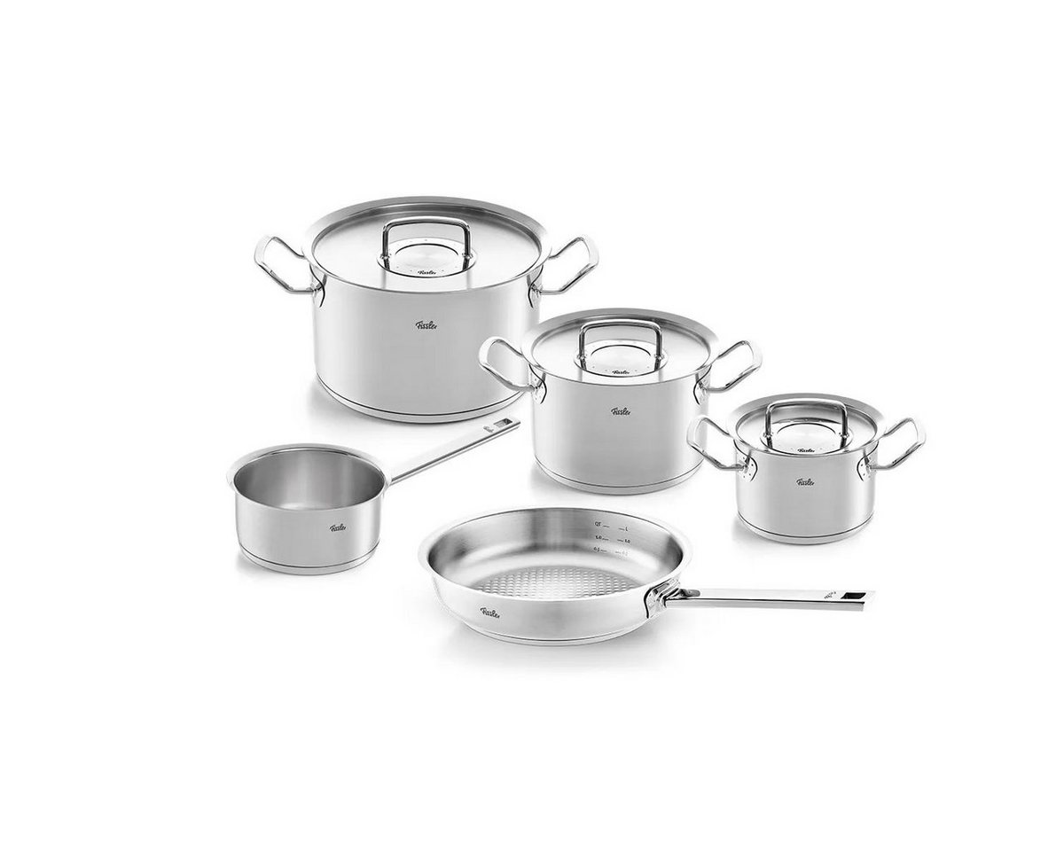 Fissler Suppentopf Set (KT16/20/24 STK 16cm o.D. Pfanne 24cm o.D) Or von Fissler