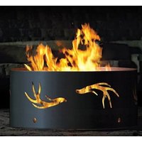 Geweih Feuerstellen Ring, 16" Groß, Schwer, Jagd, Made in The Usa, Geschenk Für Sie Oder Ihn, Feuerstelle von FiveMetalDesign