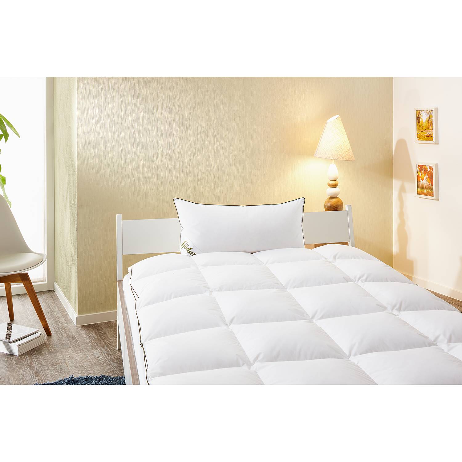 home24 Kopfkissen Fiona I Weiß 40 x 80 cm Baumwollstoff 70% Federn, 30% Daunen home24 Kopfkissen Fiona I Weiß 40 x 80 cm Baumwollstoff 70% Federn, 30% Daunen von home24