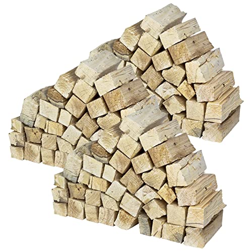 Brennholz Kaminholz Kiefer Holz 90 kg Für Ofen und Kamin Kaminofen Feuerschale Grill Feuerholz Holzscheite Wood 25 cm kammergetrocknet flameup von Flameup