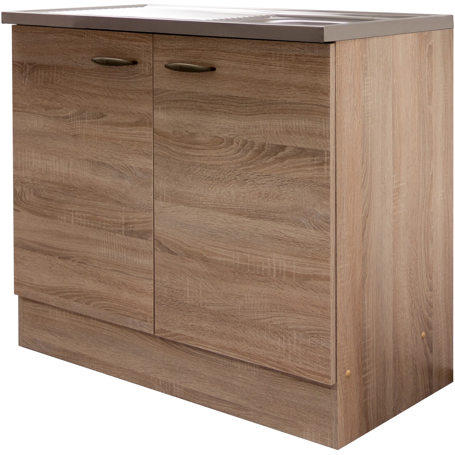 Flex-Well Classic Spülenunterschrank 100 cm Oslo Sonoma Eiche von Flex-Well Classic