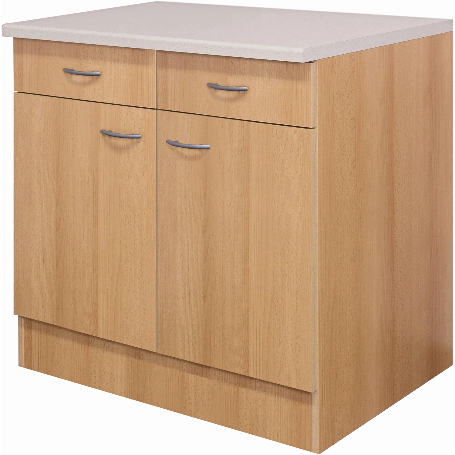 Flex-Well Classic Unterschrank Nano 100 cm Buche Nachbildung von Flex-Well Classic