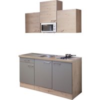 Flex-Well Küche "Riva", Gesamtbreite 150cm, mit Mikrowelle und Kochfeld, viele Farbenvarianten von Flex-Well