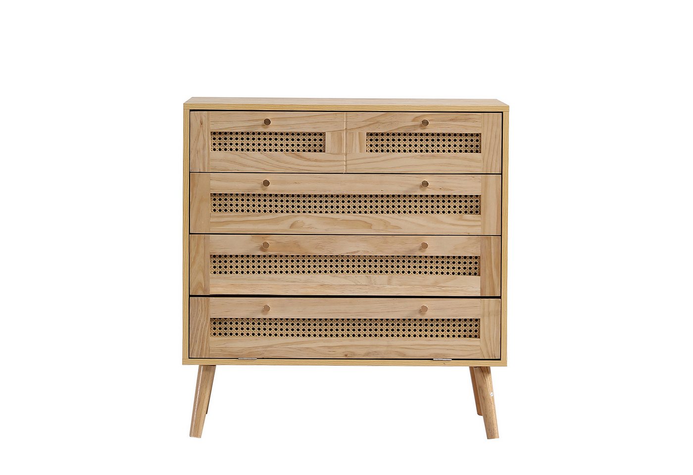 Flieks Kommode, Schrank mit 3 Schubladen und unterem Flip-Top-Deckel, Rattan Flieks Kommode, Schrank mit 3 Schubladen und unterem Flip-Top-Deckel, Rattan von Flieks