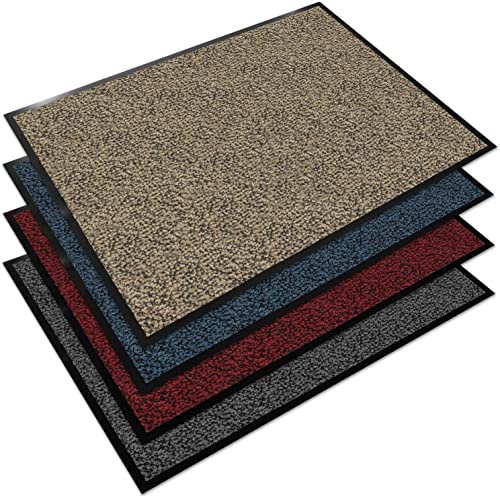 Floordirekt EVEREST Schmutzfangmatte Sky - Testsieger - Fußmatte in vielen Farben und Größen - Ocker-schwarz, 90x120 cm von Floordirekt EVEREST
