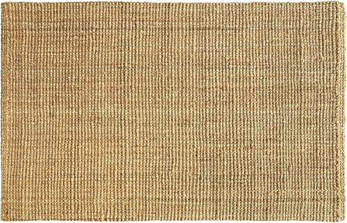 Floordirekt Jute-Teppich Urbano 80 x 150 cm - Natur Teppich aus 100% Jute - Naturfaser - Handgewebt & Umweltfreundlich von Floordirekt