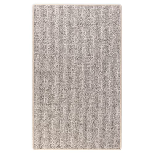 Floordirekt Teppich Läufer Alto - Meterware - Teppichläufer Küchenläufer Flurteppich auf Maß - Wohnzimmerteppich Flurläufer (Silber, 100 x 350 cm) von Floordirekt