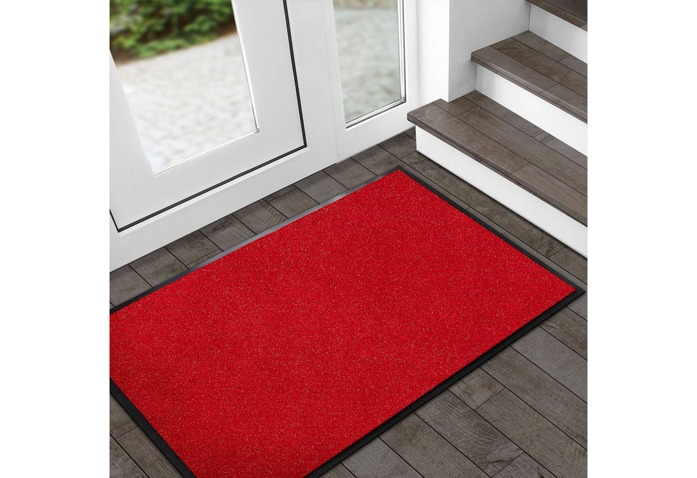 Fußmatte Schmutzfangmatte Flash Rot, Matte in vielen Größen, Floordirekt, Höhe: 5.5 mm von Floordirekt