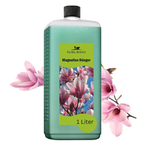 Konfitee Magnolien Dünger Flora Boost 1000ml I Für bis zu 200L Gießwasser I Blüten Dünger für Magnolien I Flüssiger Blatt- & Wurzeldünger I 100% natürlicher Pflanzendünger von Flora Boost