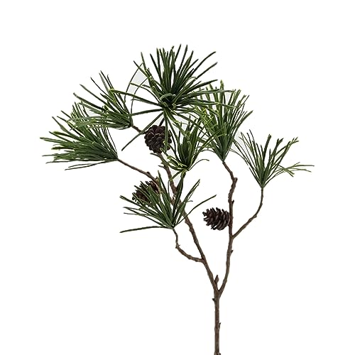 Floratexx Künstlicher Kiefernzweig 74cm mit 7 Trieben. Kunstpflanze Fakepflanze Kunstzweig Tannenzweig Nadelbaum von Floratexx