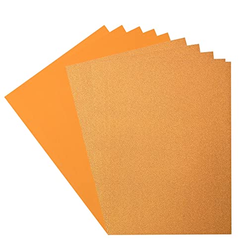 Vaessen Creative 800208-004 Florence Cardstock (216g/m²) & Glitzerpapier (250g/m²), Apricot, DIN A4, 10 Stück, für Scrapbooking, Kartenherstellung, Stanzen und andere Papierbasteleien, Multi von Vaessen Creative