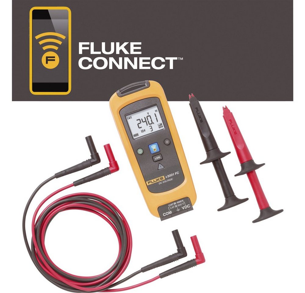 Fluke Spannungsprüfer Fluke FLK-V3001 FC Hand-Multimeter digital CAT III 1000 V, CAT IV 60, (FLK-V3001 FC) von Fluke