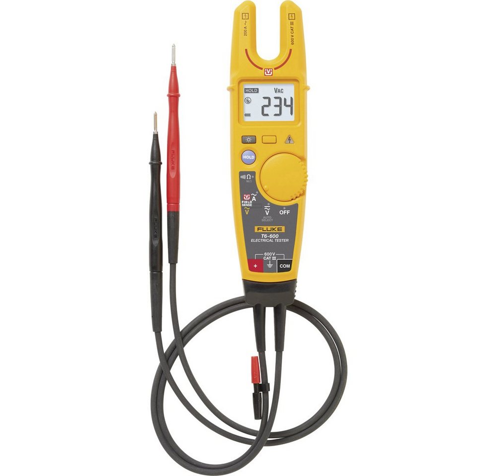 Fluke Spannungsprüfer Fluke T6-600/EU Hand-Multimeter, Elektrotester digital CAT III 600 V, (T6-600/EU) von Fluke