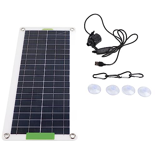 Solarbrunnen Pumpen Kit, 12V 30W Solarpanel und Solar Wasserpumpe für Vogeltränke, solarbetriebener Springbrunnen für Fischbecken, Springbrunnenpumpe für Teiche, Garten, Pool von Focket