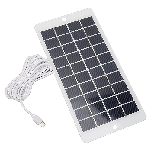 Fockety 10W 5V Solar Panel für Außen Kamera, für Ring Überwachungs Kamera, für Blink Flutlicht Kamera, Telefon Aufladung, wasserdichte Solarenergie für Arlo Home Security System, von Fockety