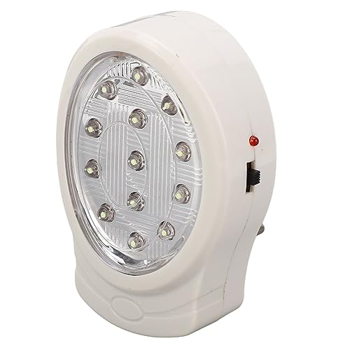 Fockety Notlicht, 13 LEDs, Wiederaufladbar, Automatische Stromausfall-Lichtlampe, 2 W Plug-in-Stromausfall-Licht-Taschenlampe, LED-Notlicht für Zuhause, Stromausfall, Hurrikan, von Fockety