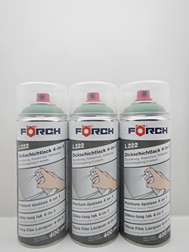 FORCH 4 in 1 RAL 6011 RESEDAGRÜN GRÜN DICKSCHICHTLACK LACK SPRAY SPRAYDOSE 400ML (3) von FORCH