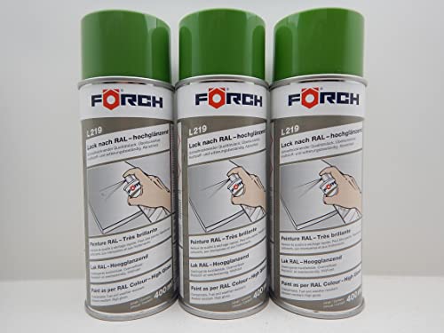 Förch GRASGRÜN GRÜN RAL 6010 LACK LACKSPRAY SPRAY SPRAYDOSE 400ML (3) von FORCH