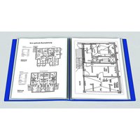 FolderSys Sichtbuch Sichtbücher, 40 Hüllen, blau DIN A4 blau von Foldersys