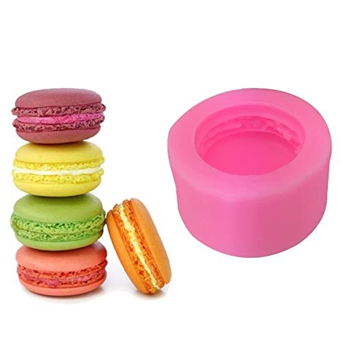 3D Macaron Silikon Form Für Fondant, Easy-topbuy Macaron Back Silikonform, Macaron Hamburger Backformen, 3D Stereo Macaron Stil Form, Cupcake Dekoration von Foliner