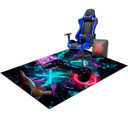 150 x 180 cm Bodenschutzmatte - Bürostuhl Teppich Unterlage - Gaming Bodenschutzmatte - Bodenschutzmatte für Teppiche rutschfest - Stuhlmatte für Hartböden von FongkLmtyPxex