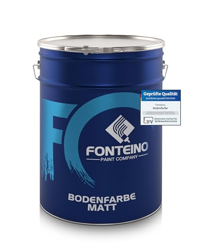 Fonteino Bodenfarbe Seidenmatt Betonfarbe Fußbodenfarbe Estrichfarbe I Hoch deckend, Wasserbasiert, Geruchsarm I Beige ähnl. RAL1001 I 5L Fonteino Bodenfarbe Seidenmatt Betonfarbe Fußbodenfarbe Estrichfarbe I Hoch deckend, Wasserbasiert, Geruchsarm I Beige ähnl. RAL1001 I 5L von Fonteino