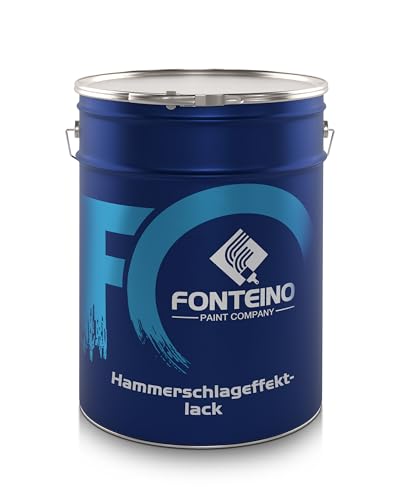 Fonteino Hammerschlaglack Rostschutz Metalllack Farbe Effektlack Hammerschlag - Grün - 2,5L von Fonteino