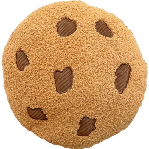 Fopytu Halloween Cookie Pillow Plüschfutter Geformtes Kissen Rund Weiche 3D Funny Pillows Neuheit Stofftrocks Kissen Sitzkissen Für Couchsofa von Fopytu