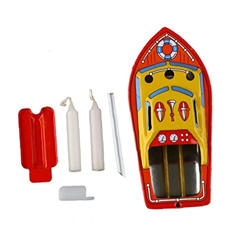 Fopytu Vintage Dampfboot Spielzeug Kerzen Angetriebene Schiffssammelspielzeuggeschenke von Fopytu