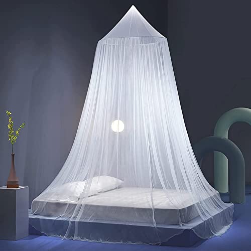 Moskitonetz Bett,Tragbares Mückennetz mit Feinmashigesfür Reise Camping und Zuhause Betthimmel von Forhome
