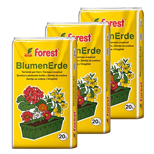 Universal-Blumenerde 3 Sack á 20 Liter = 60 Liter Qualitätspflanzerde von VORAGA