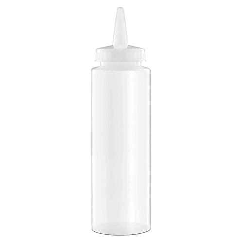 Forgast Dosierflasche Flasche | 250ml | Klare | Sqeezeflasche | Spritzflaschen | Squeeze Condiment Bottle | Saucenflasche | Quetschflasche für Ketchup, Mayonnaise usw. | Küche, BBQ, Grill von Forgast