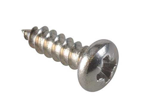 Self-Tapping Screw Pozi Compatible Pan A2 SS 3/8in x 4 ForgePack 80 von Forgefix