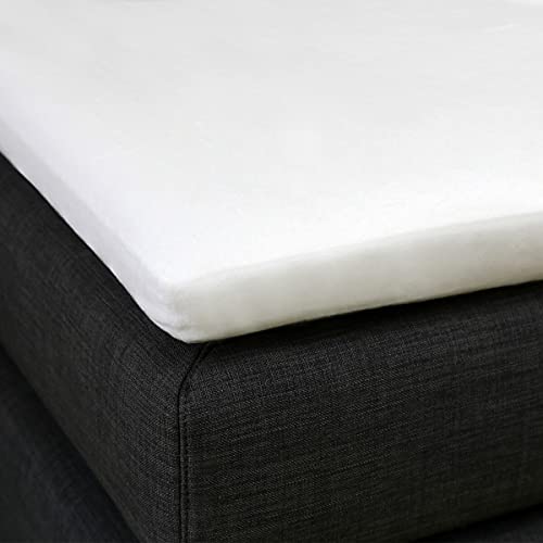 Formesse Boxspring Topper Spannbettlaken Bella Gracia La Piccola Weiss, 200x210-200x220 cm von Formesse