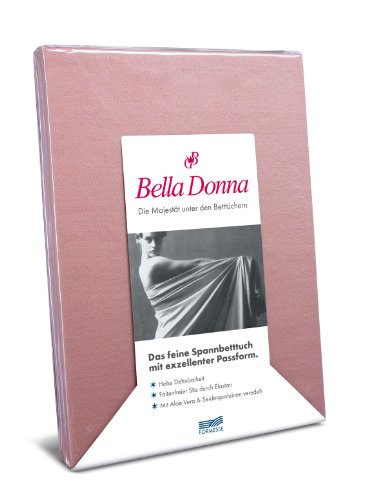 Spannbettlaken Bella Donna Jersey für Matratzen & Wasserbett 90-100 x 190-220 cm in Altrose von Bella Donna