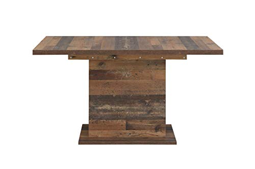 FORTE Clif Esstisch ausziehbar, Holzwerkstoff, Old-Wood Vintage 160-200 x 76,6 x 90 cm von Forte