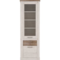 FORTE Vitrine "Duro", Höhe 212 cm, Glasvitrine mit Schublade, im Landhausstil FORTE Vitrine "Duro", Höhe 212 cm, Glasvitrine mit Schublade, im Landhausstil von Forte