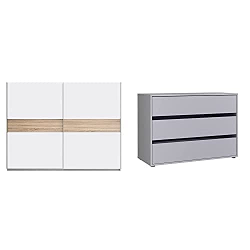 Forte Winner Kleiderschrank + Schubladenkommode von Forte