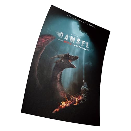 Damsel 2024 Movie Poster Größe 11" x 17" Dekorative Rahmenloses Kunst Geschenk (28 x 43 cm) Leinwand Poster von Fortiaboot