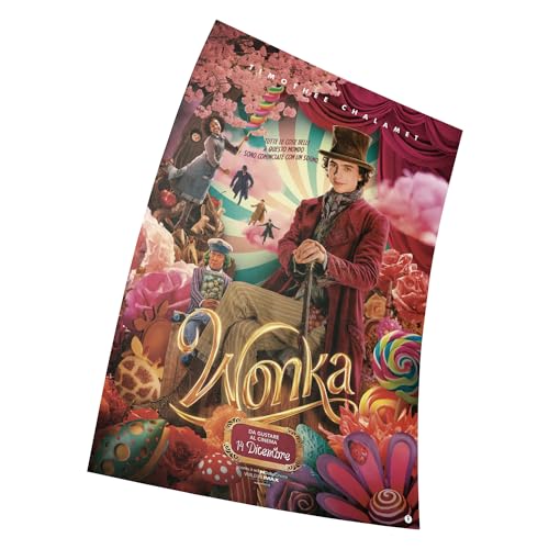 Fortiaboot Wonka Movie Poster Größe 11"" x 17"" Dekorative Rahmenloses Kunst Geschenk (28 x 43 cm) Leinwand Poster von Fortiaboot