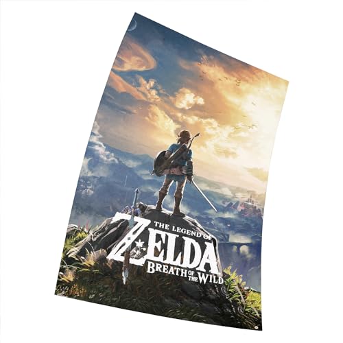 Poster mit Sonnenuntergang The Legend of Zelda Breath of the Wild – 38 x 58 cm (380 x 580 mm) von Fortiaboot