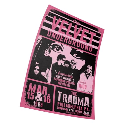 Velvet Underground Concert Music Band Poster Größe 11" x 17" Dekorative Rahmenloses Kunst Geschenk (28 x 43 cm) Leinwand Poster von Fortiaboot