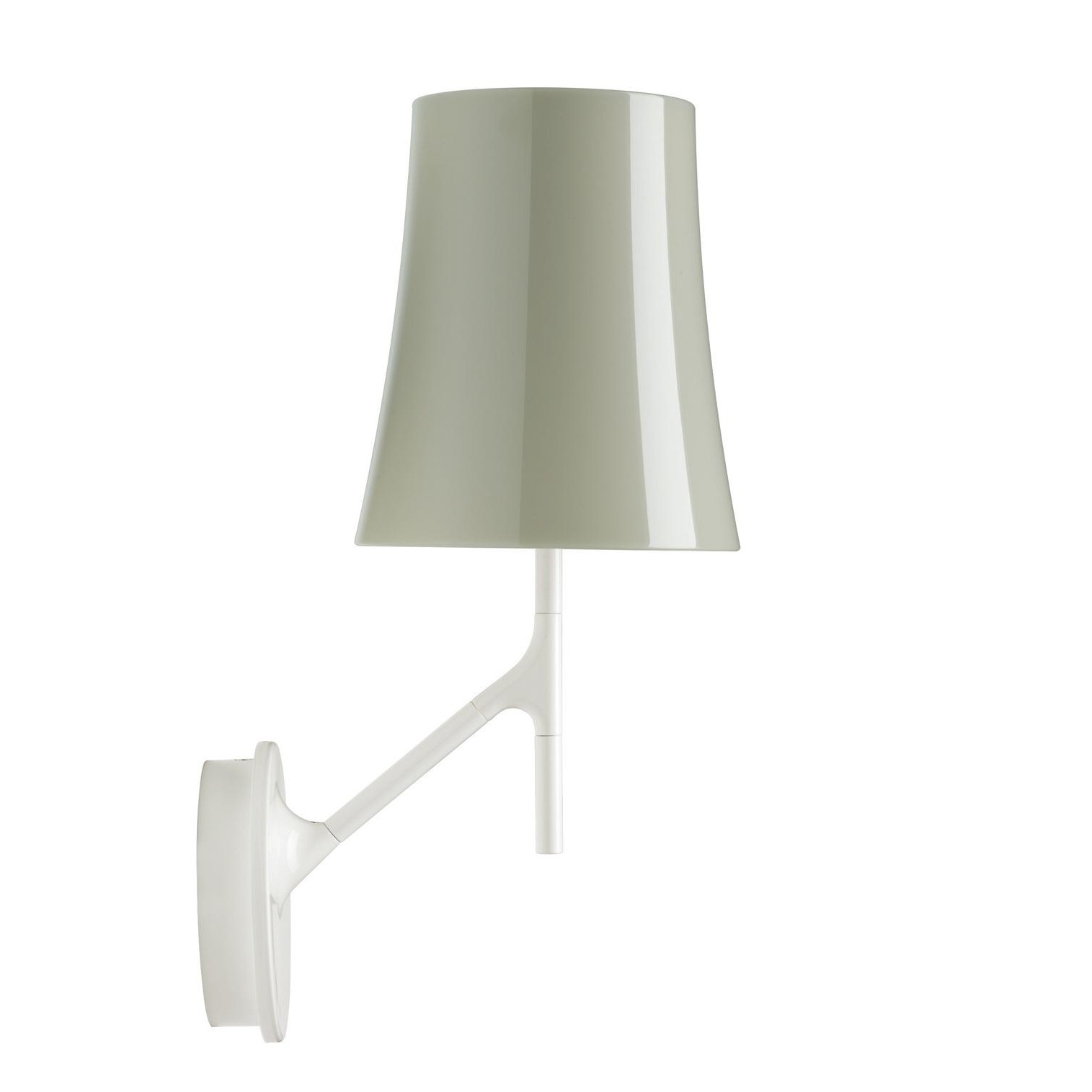 Foscarini - Birdie Wandleuchte - grau/lackiert/LxBxH 24x17x42cm von Foscarini