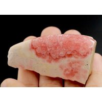 Wunderschöne Rhodochrosit Platte Aus Capillitas Mine in Argentinien. , Seltenes, Stalactit Röhrchen, Poliert Hochwertig von FourSeasonsGems85