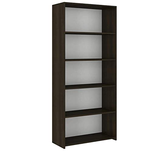 Framire B-80 Büro Bücherregal in Wenge Eiche, 5 Regale, Bücherregal für Wohnzimmer, Schlafzimmer, Studio, Büro 180 x 80 x 30 cm von Framire