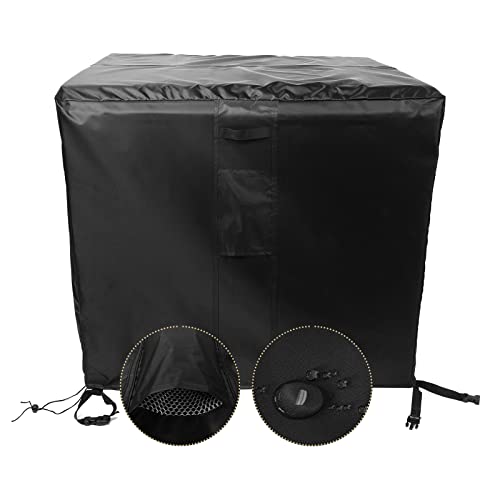 Abdeckung für Gartenmöbel Wasserdicht 80x80x80cm Abdeckhaube Gartenmöbel Schwerlast 600D Oxford Gewebe Schutzhülle Wasserdicht, Winddicht, UV-beständig für Sofa Staubdicht, Tisch, Stühle, Gartentische von Frangivista