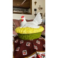 Landhaus Bauernhaus Huhn Nesting Cover Teller Centerpiece Von Atlantic Mold von FrenchCountryGirl